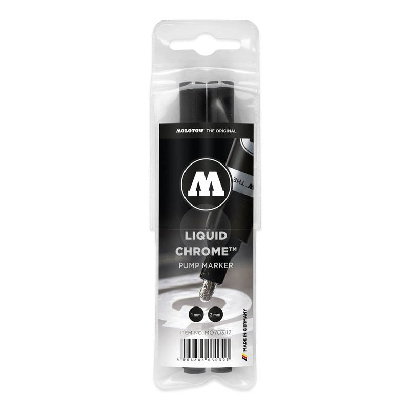 MOLOTOW LIQUID CHROME™ Acrylstifte chrom 1,0 - 2,0 mm, 2 St.
